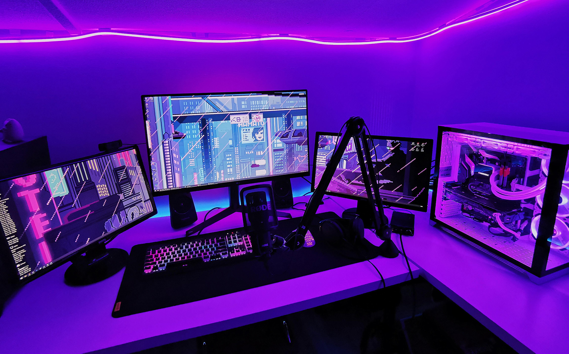 VIOLET PURLE SET-UP