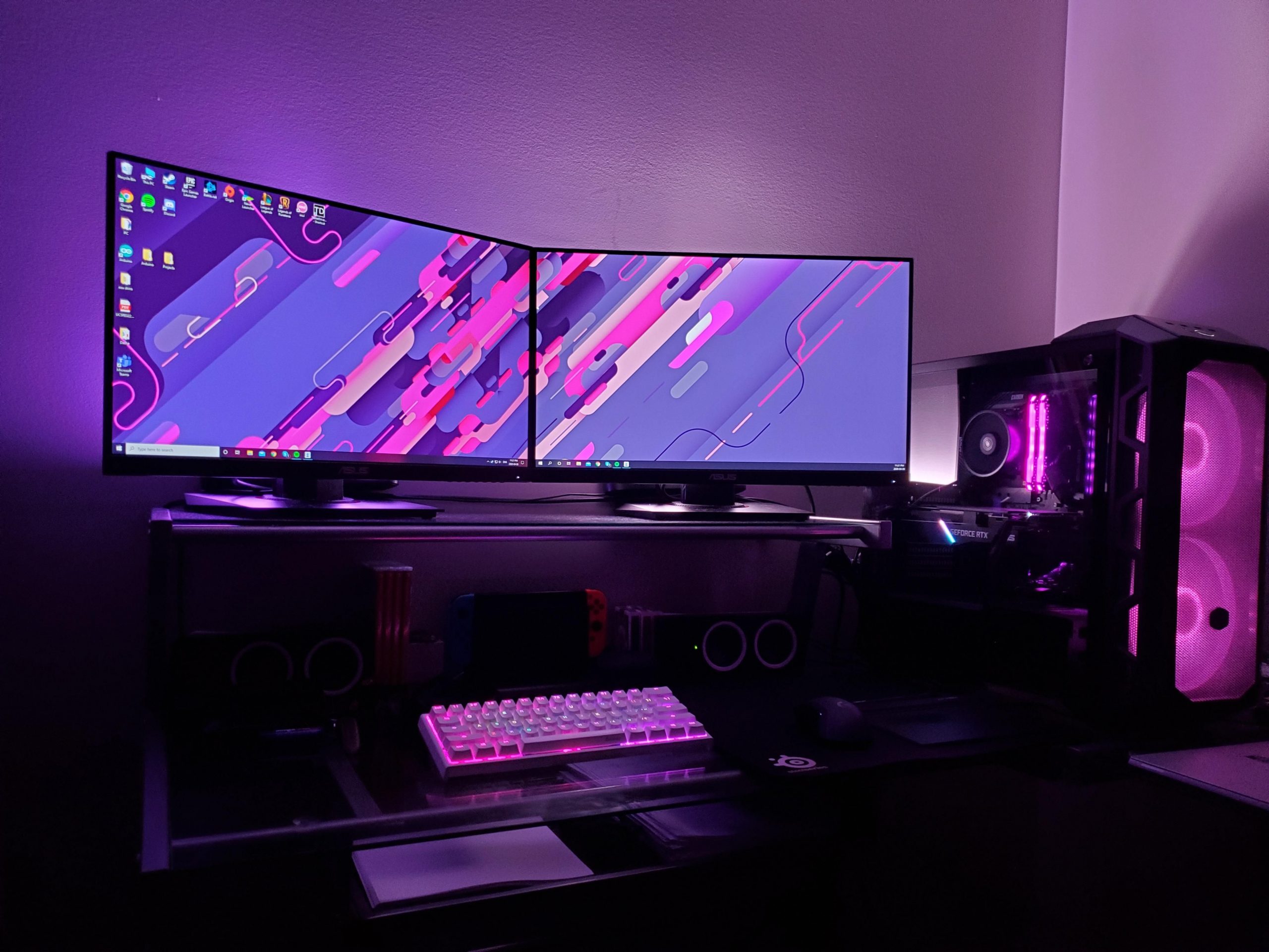 VIOLET PURLE SET-UP