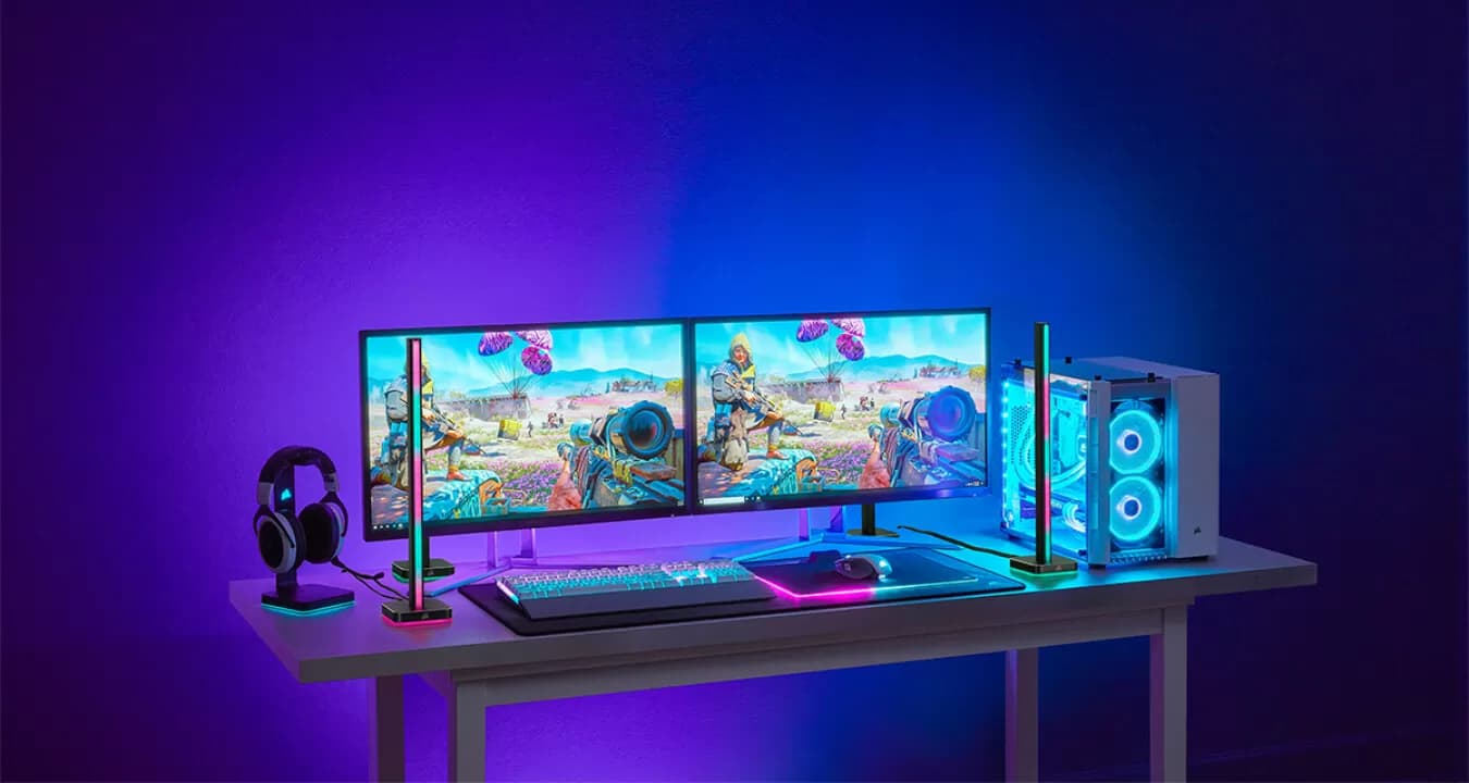 purple-gaming-setup