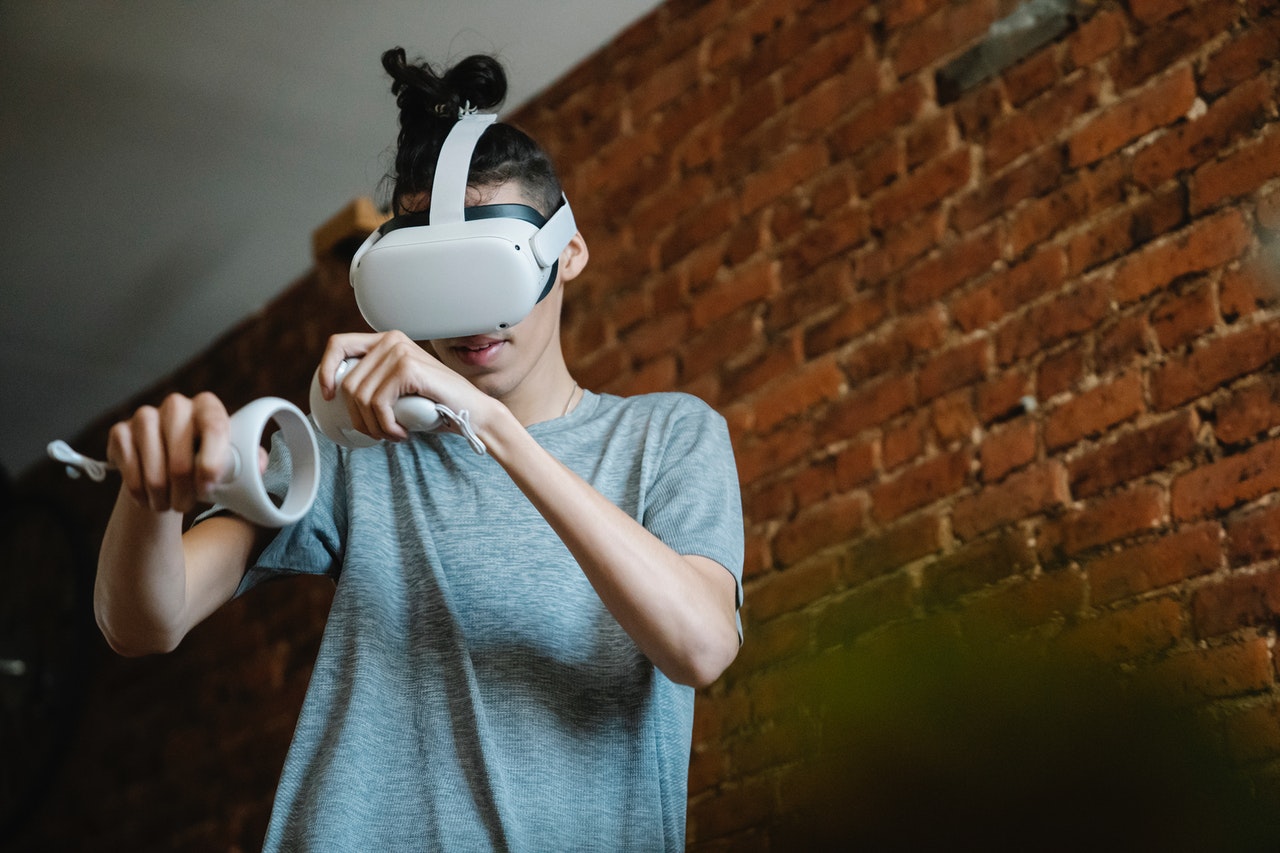 VR Playing Virtual Reality