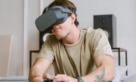 VR Playing Virtual Reality