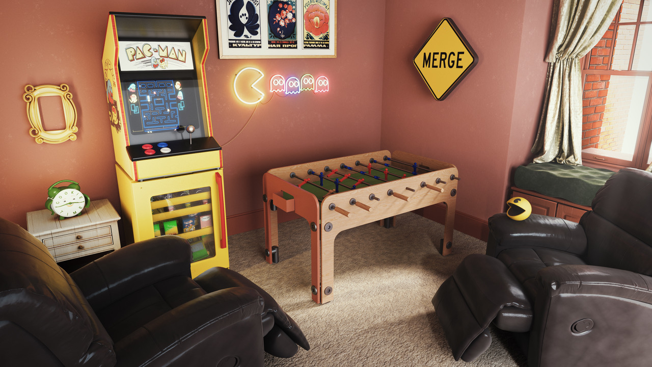 Friends themed gaming room