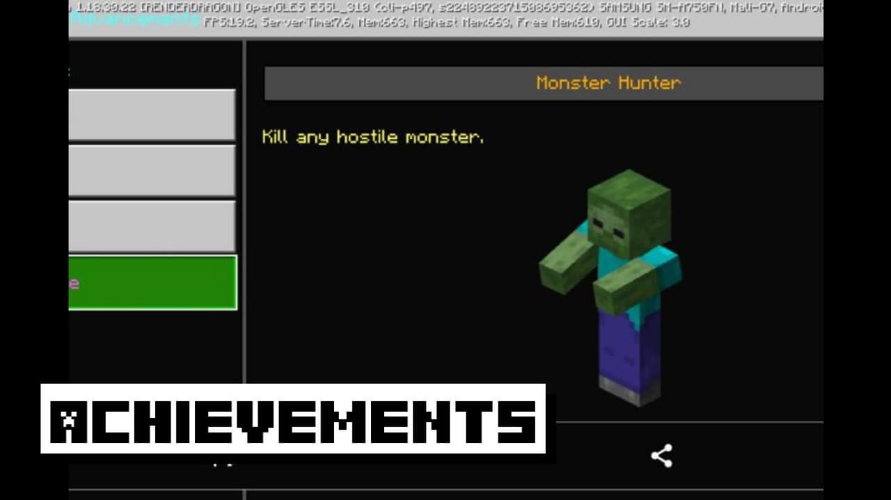 achievements in minecraft