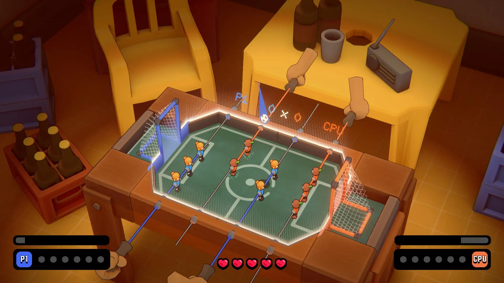 Foosball meets chaos